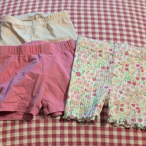 Zara Baby Floral and Striped Shorts Set